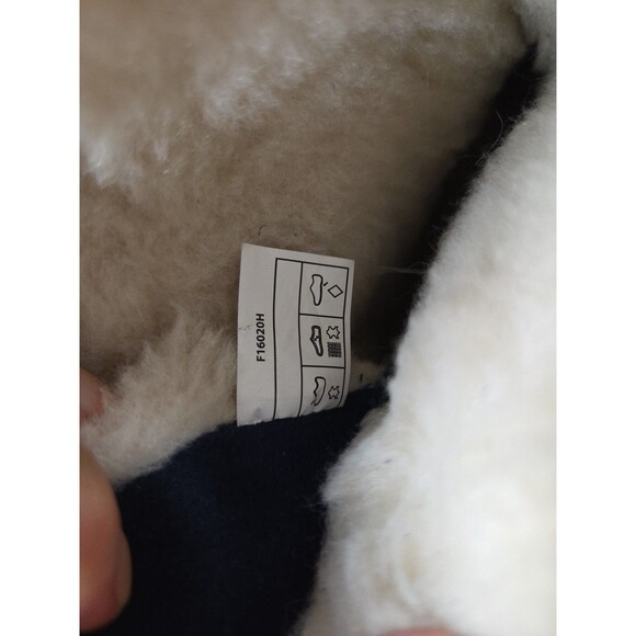 Koolaburra By Ugg Blue Suede Mid Calf  Sz 7 Fur Lining Snow Boot Comfy & Warm - Picture 6 of 10